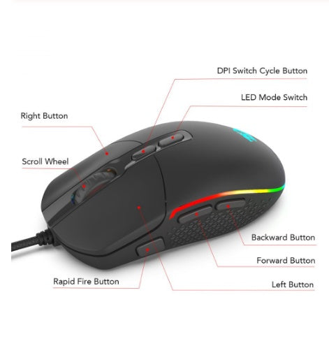 Souris de jeu professionnelle