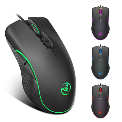 Souris filaire lumineuse
