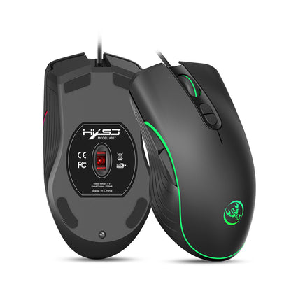 Souris filaire lumineuse